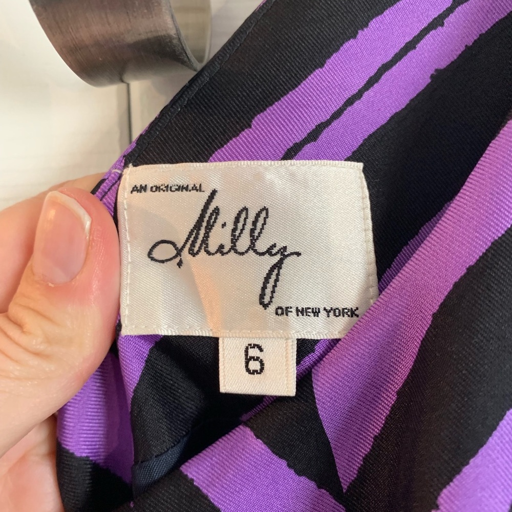 Milly Marcela Silk Combo Dress NWT 6 - Picture 3 of 7